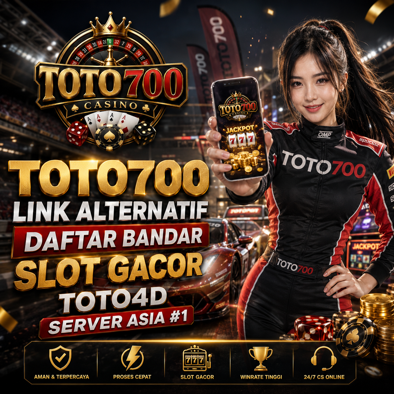 TOTO700 Link Alternatif Daftar Bandar Slot Gacor Toto4d Server Asia #1